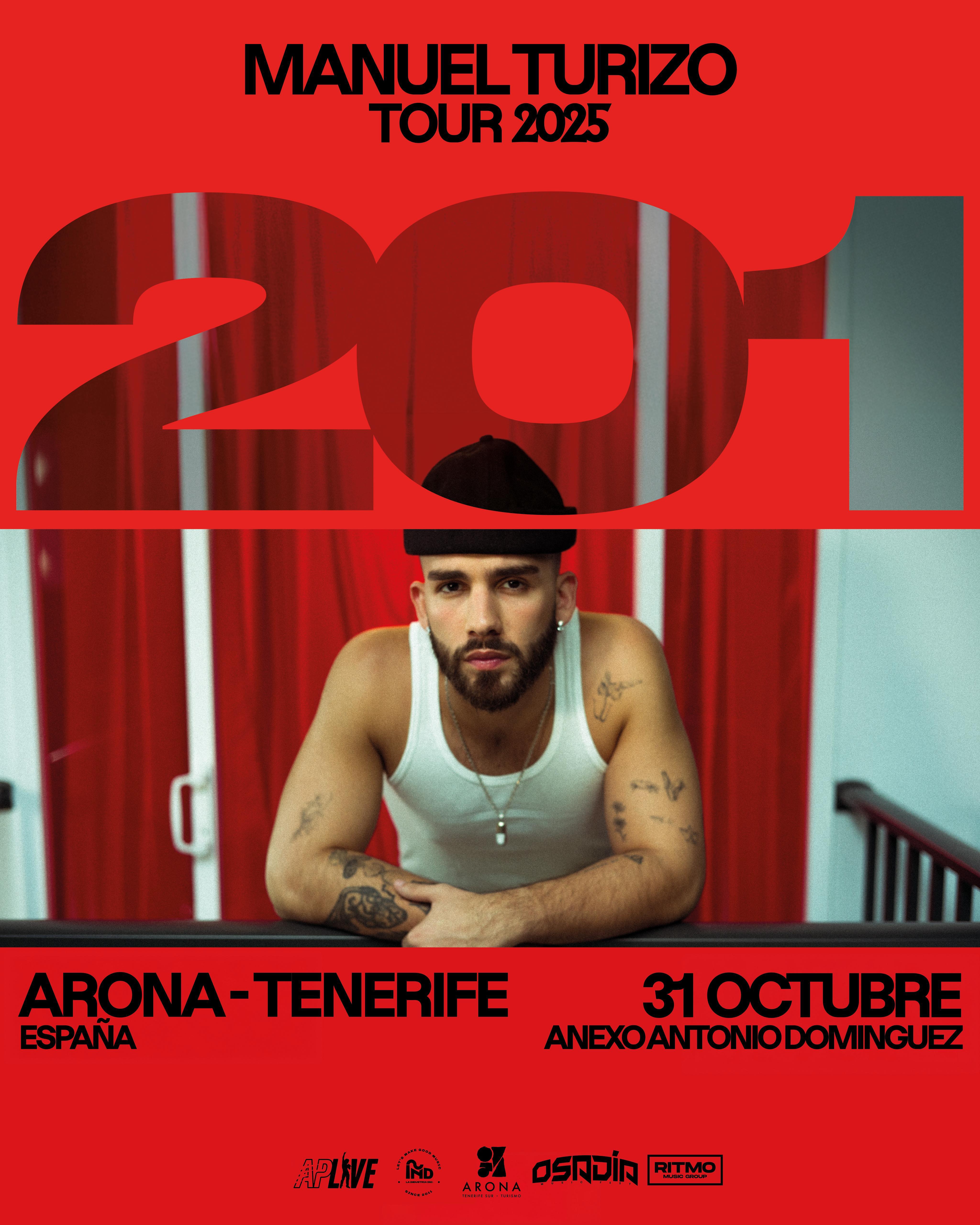 Cartel Manuel Turizo Tour 2025